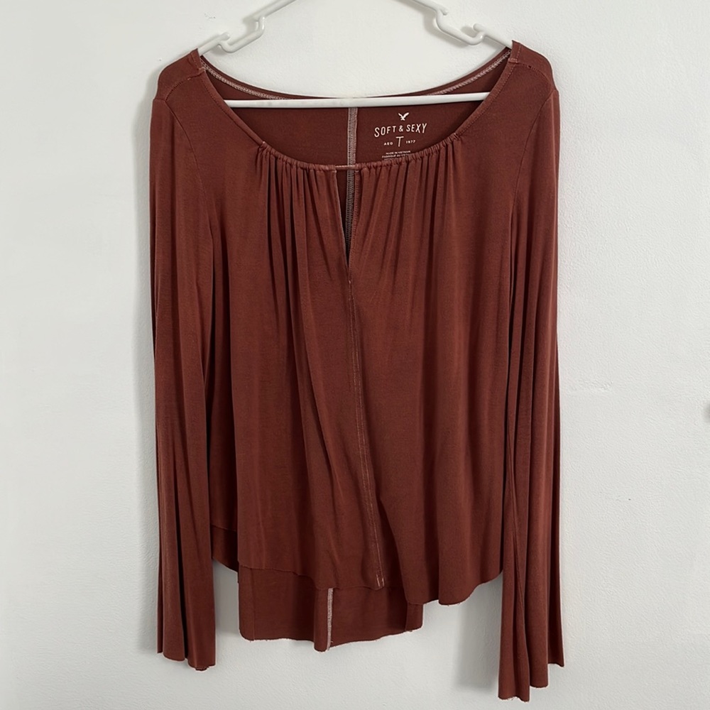 Burnt Orange American Eagle Soft & Sexy Shirt